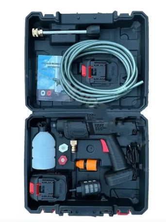 Hidrolavadora Portátil Doble Batería – Limpieza Impecable sin Cables