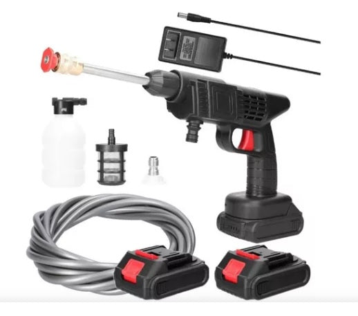 Hidrolavadora Portátil Doble Batería – Limpieza Impecable sin Cables