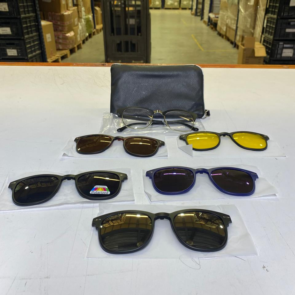 Gafas de Sol Polarizadas 6 en 1 – Protección y Versatilidad en un Solo Set