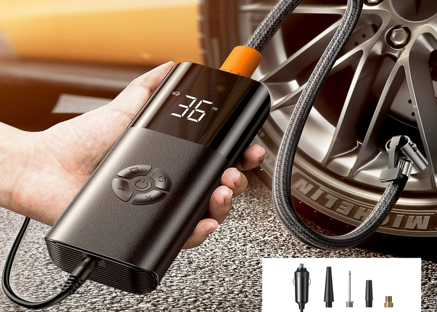 Tire Inflator Portable Air Compressor